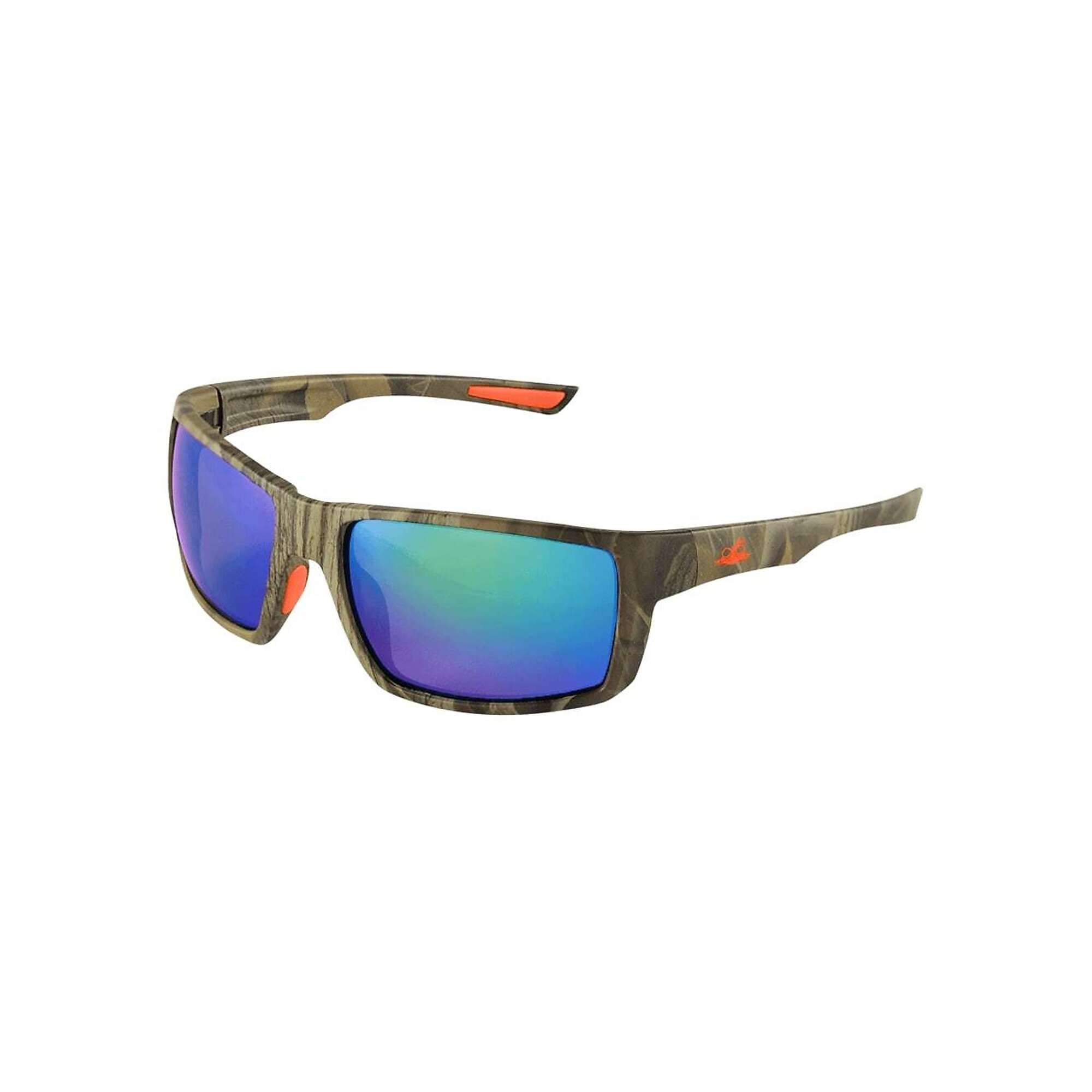 Bullhead Safety Amberjack™, Green Mirror, Camo Frame Safety Glasses - Pair, Frame Color Camouflage, Lens Color Green, ANSI Z87 Compliant, Model# 360-11326
